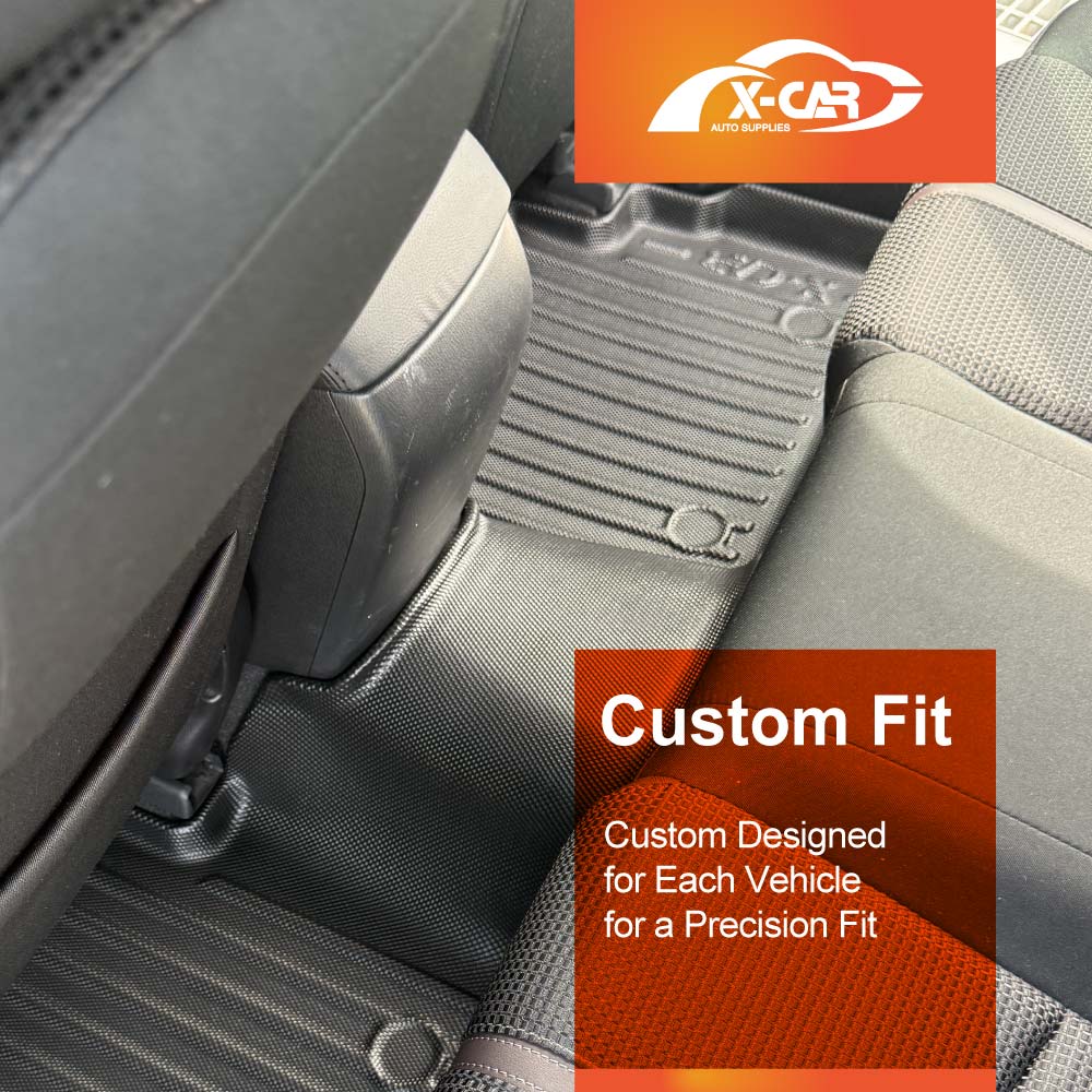 3D Floor Mats Boot Liner Set for Mazda 3 Sedan BN BM 2014-2019 All Weather Heavy Duty Cargo Car Trunk Luggage Tray
