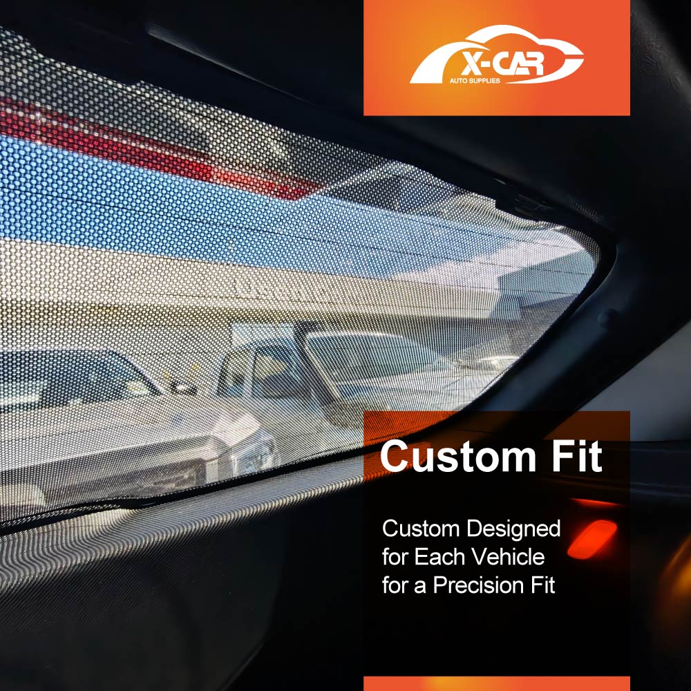 Window Sun Shades for Hyundai Kona 2017-2023 Car UV Protection Custom Rear Windscreen Shade SunBlind Mesh