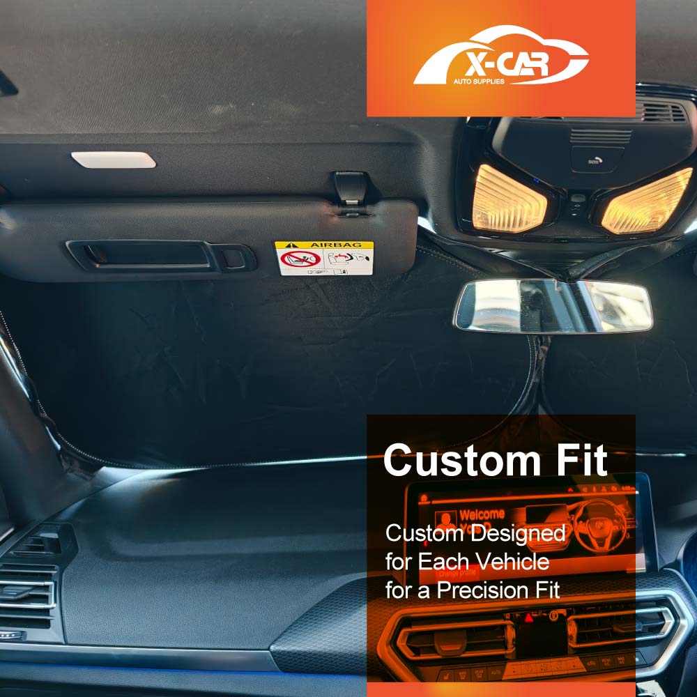 WindScreen Sun Shade for BMW X3 G01 2017-2024 Blocks UV Rays Sun Visor Protector Foldable Sunshade