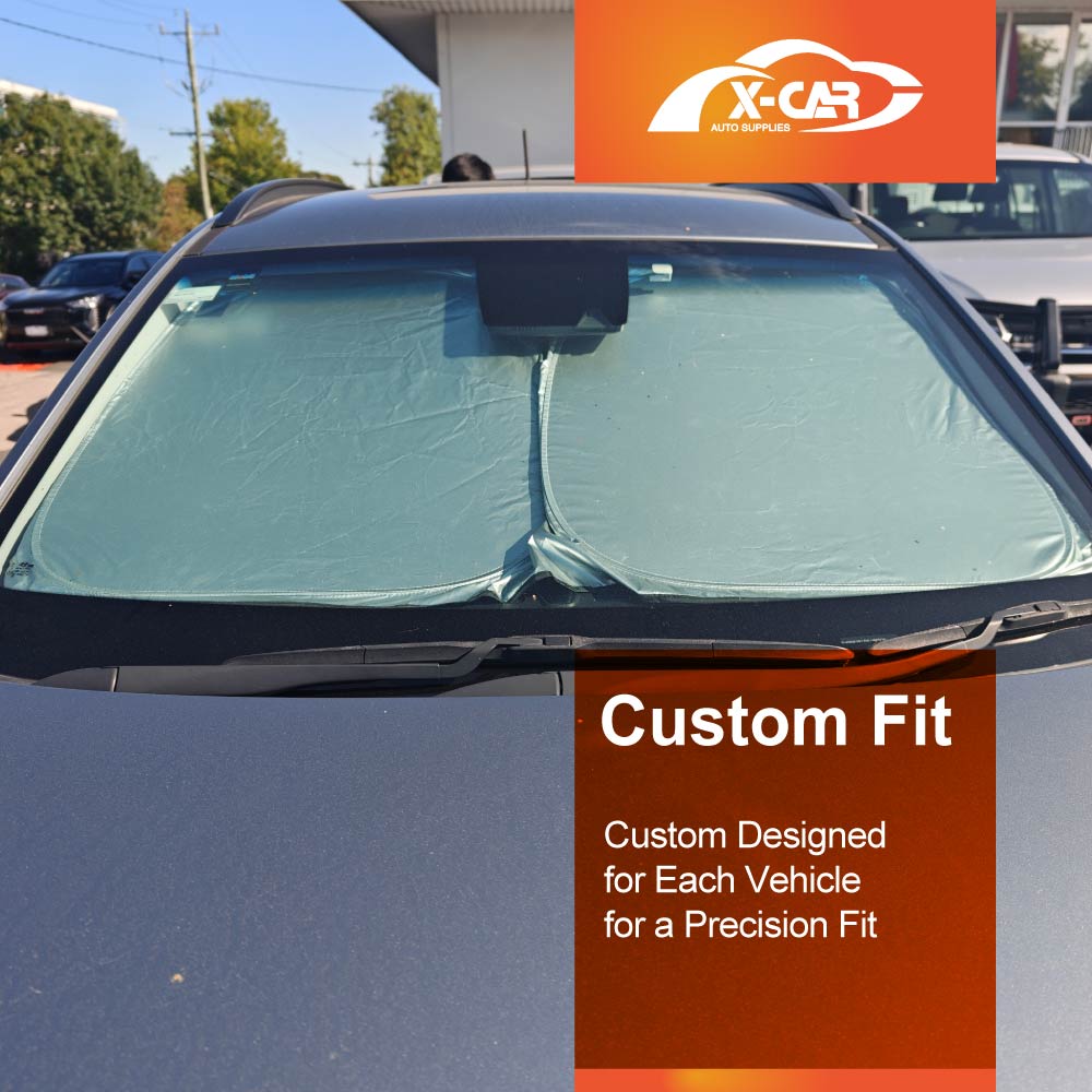 WindScreen Sun Shade for Hyundai Kona 2017-2023 Blocks UV Rays Foldable Custom Wind Screen Sun Visor Protector