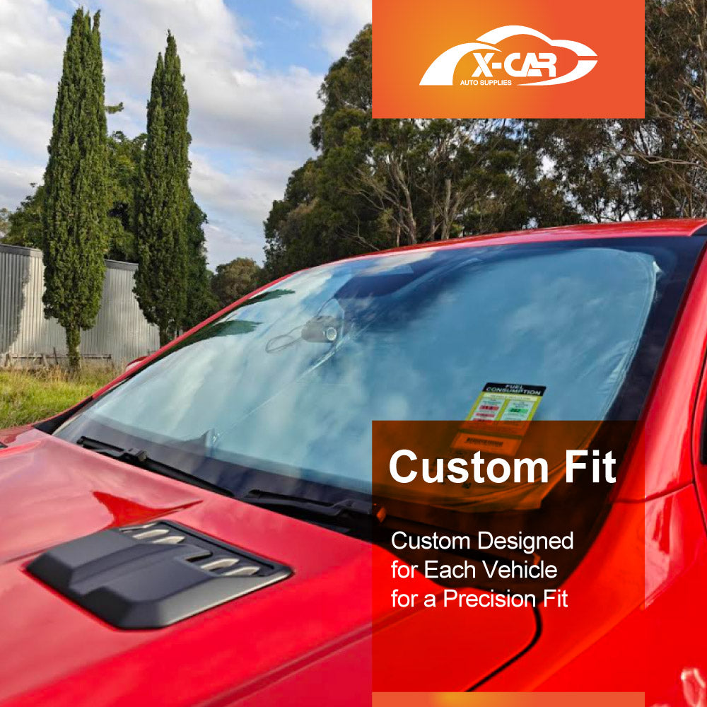WindScreen Sun Shade for Ford Next-Gen Ranger 2022-Onwards Blocks UV Rays Foldable Custom Wind Screen Sun Visor Protector