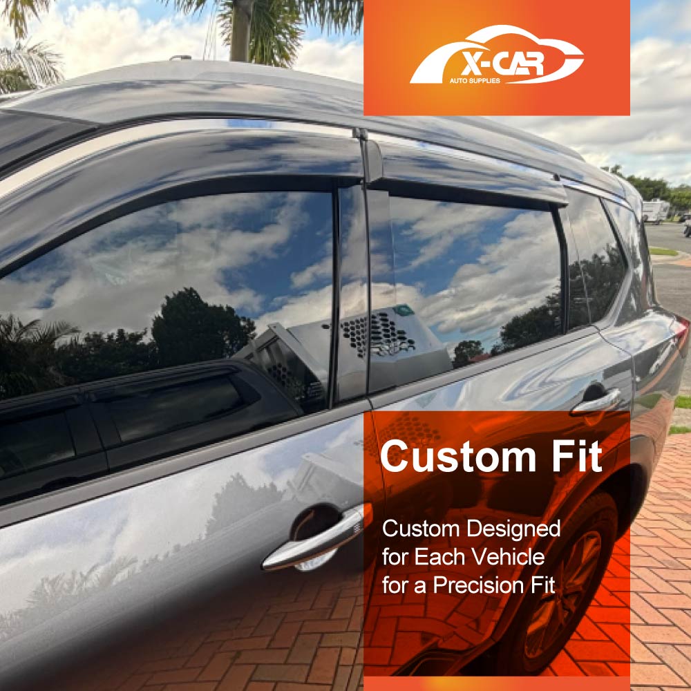 Stainless Weathershields for Nissan X-trail Xtrail T33 2022-Onwards Car Weather Shields Wind Deflectors Window Sun Visor 4 Pcs