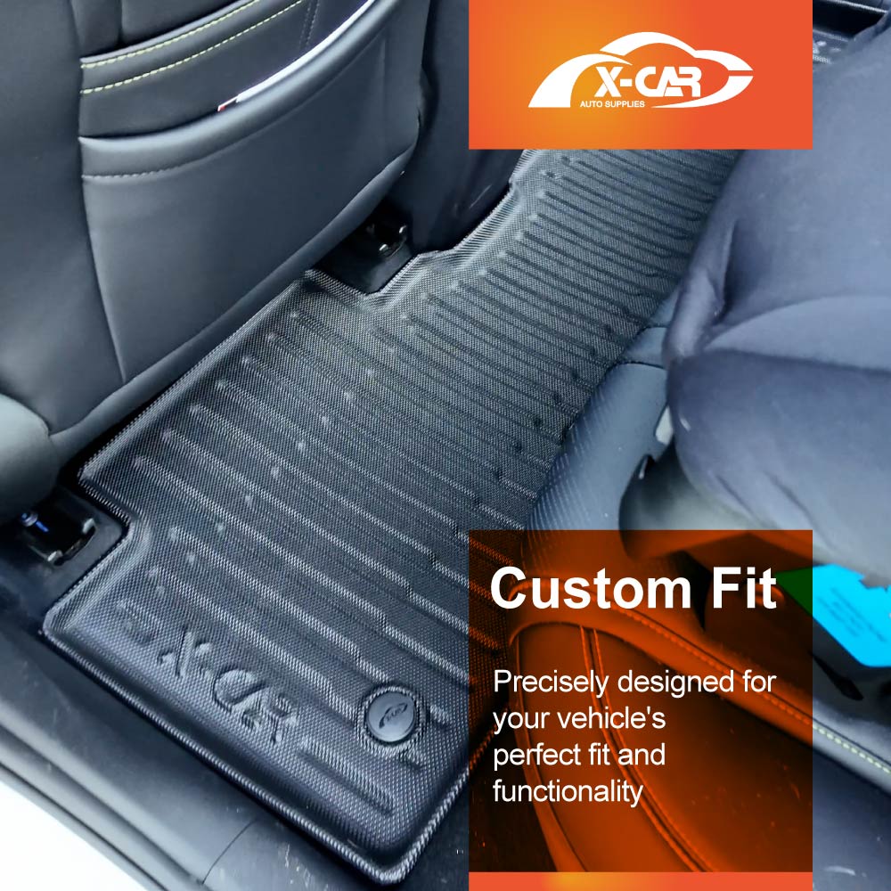 3D Floor Mats Boot Liner Set for BYD Atto 2 Atto2 2025-Onwards All Weather Heavy Duty Cargo Kick Back Seat Protector Cover