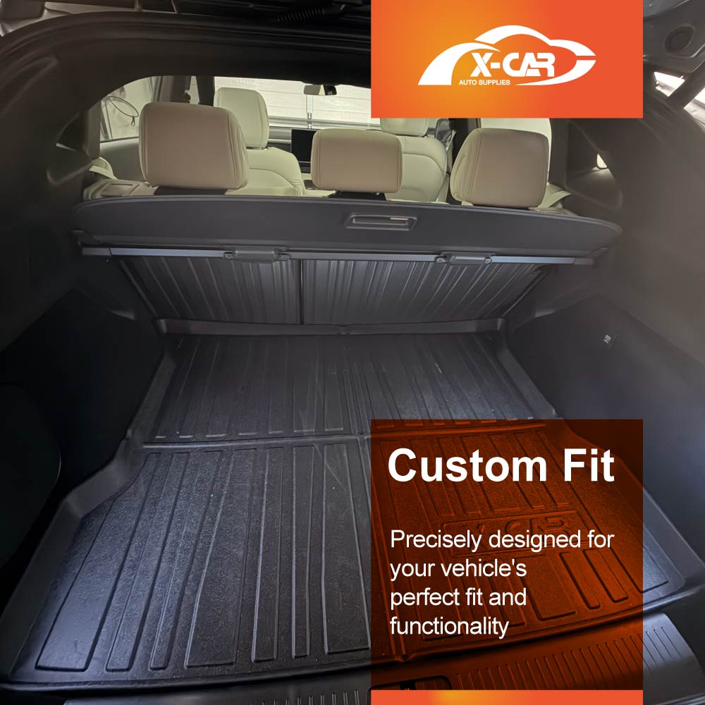 3D Floor Mats Boot Liner for XPeng G6 2024-Onwards All Weather Heavy Duty Cargo Car Trunk Luggage Tray