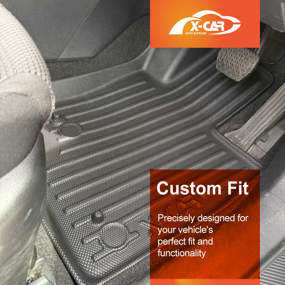 3D Floor Mats Boot Liner Set for Mazda 3 Sedan BN BM 2014-2019 All Weather Heavy Duty Cargo Car Trunk Luggage Tray