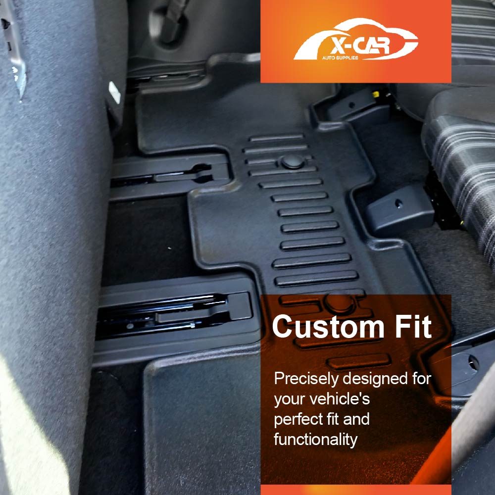 3D Floor Mats Boot Liner for Hyundai SantaFe Santa Fe 6/7 Seater 2024-Onwards All Weather Heavy Duty Cargo Car Trunk Luggage Tray