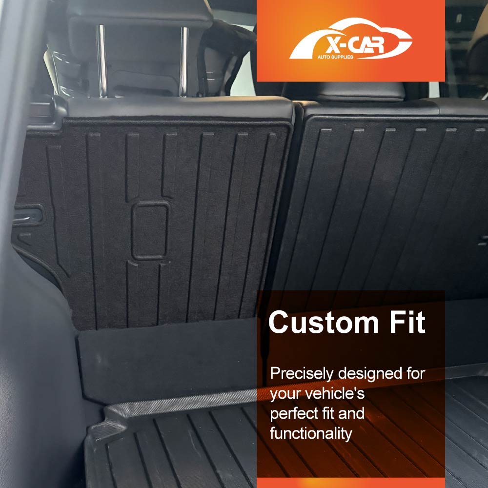 3D Floor Mats Boot Liner Set for Toyota Corolla Cross 2022-Onwards All Weather Heavy Duty Cargo Kick Mats Back Seat Protector Cover