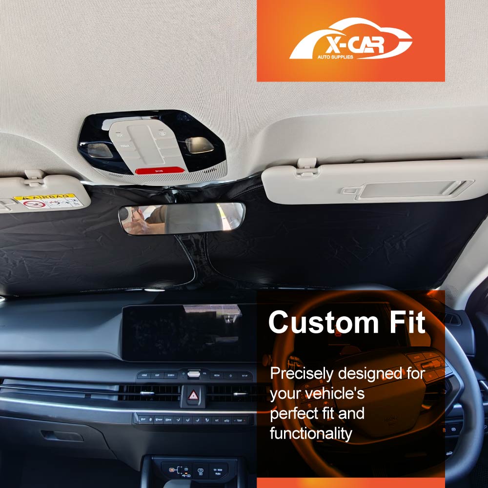 WindScreen Sun Shade for Kia K4 2024-Onwards Blocks UV Rays Foldable Custom Wind Screen Sun Visor Protector