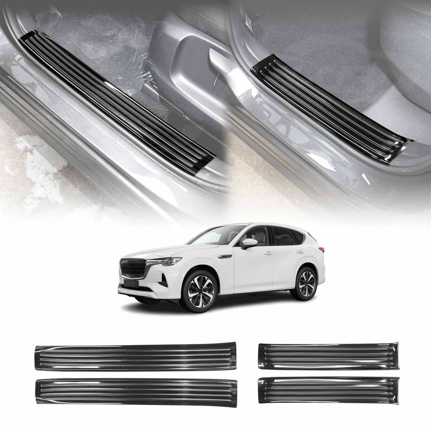 Door Side Step Panel for Mazda CX-60 CX60 2023-Onwards Door Entry Guard Protector Accessories