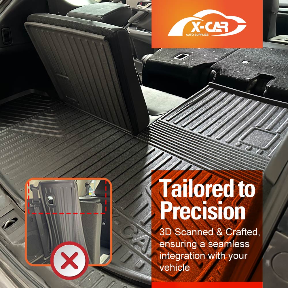 3D Floor Mats Boot Liner for Mazda CX-9 CX9 2016-Onwards All Weather Heavy Duty Cargo Car Trunk Luggage Tray