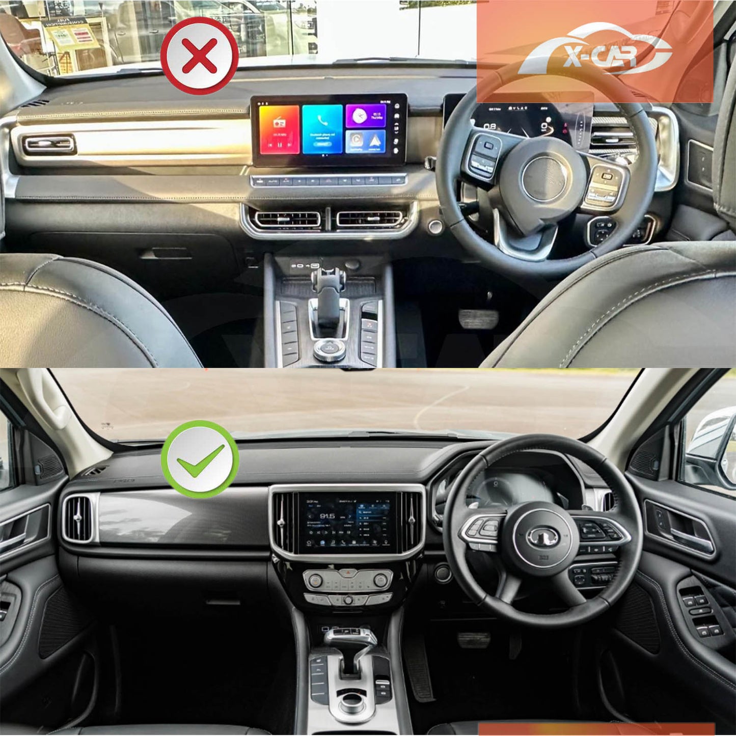 Dash Mat for GWM Cannon-X/Cannon Vanta/Cannon-XSR 2021-2024 Non-Slip Microfiber Pad Cover Interior Accessories