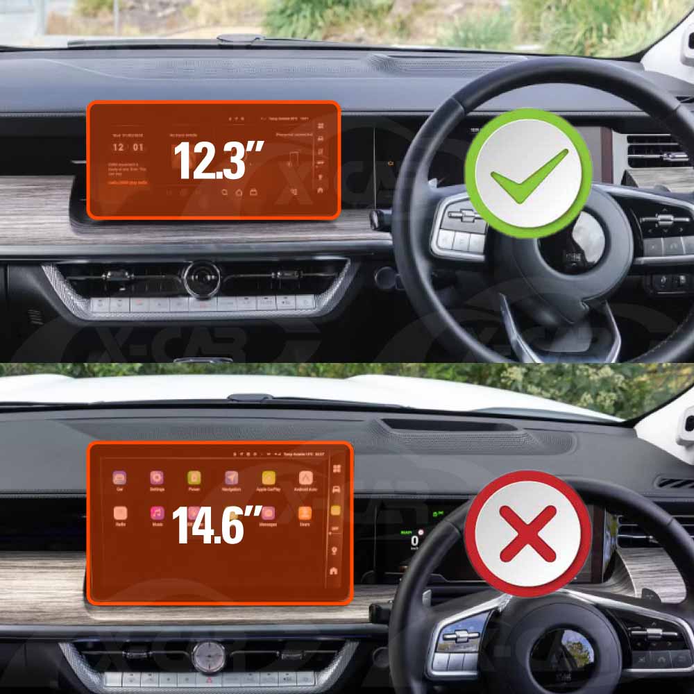 Tempered Glass Screen Protector for GWM Cannon Alpha 2024-Onwards 12.3 inch Console Screen Anti-Scratch Cover Accessories