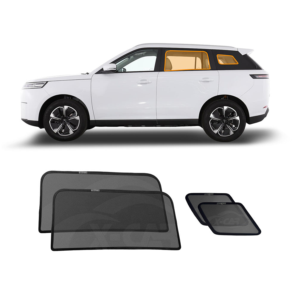 Rear Port Window Sun Shades for Jaecoo J5 EV Petrol 2025-Onwards UV Protection Car Sunshade Blind Mesh