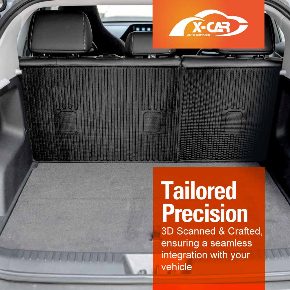 3D Floor Mats Boot Liner Set for Chery OMODA E5 All-Electric 2024-Onwards All Weather Heavy Duty Cargo Kick Mats Back Seat Protector Cover