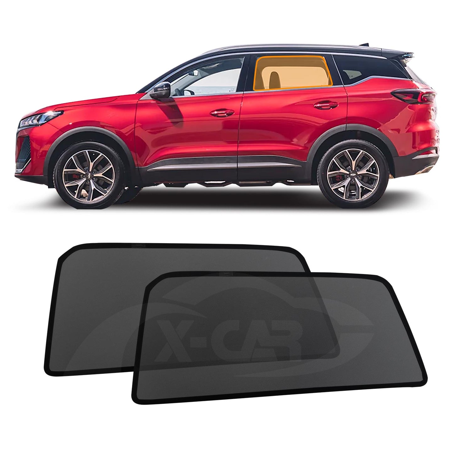 Rear Window Sun Shade for Chery Tiggo 7 Pro 2023-Onwards UV Protection Car Sunshade Blind Mesh