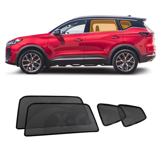 Rear Port Window Sun Shade for Chery Tiggo 7 Pro 2023-Onwards UV Protection Car Sunshade Blind Mesh