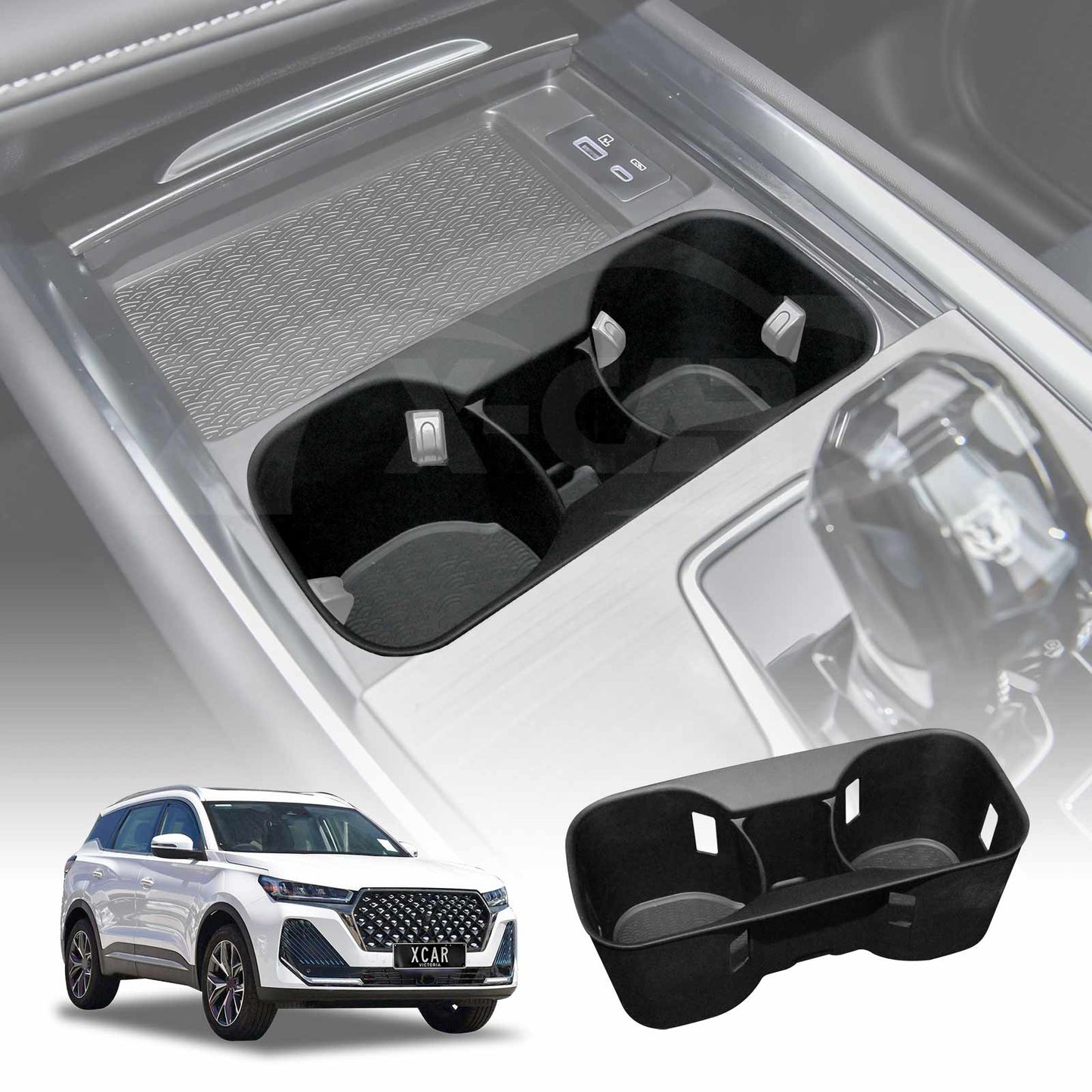Cup Holder Insert for Chery Tiggo 7 Pro 2023-Onwards Centre Console Rubber Interior Accessories