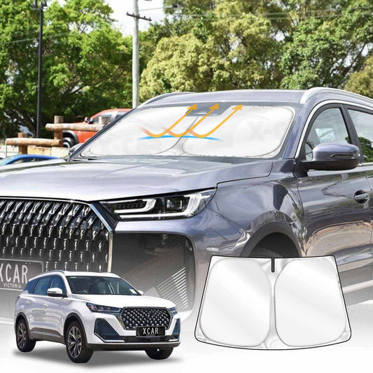 WindScreen Sun Shade for Chery Tiggo 7 Pro 2023-Onwards Blocks UV Rays Foldable Custom Wind Screen Sun Visor Protector