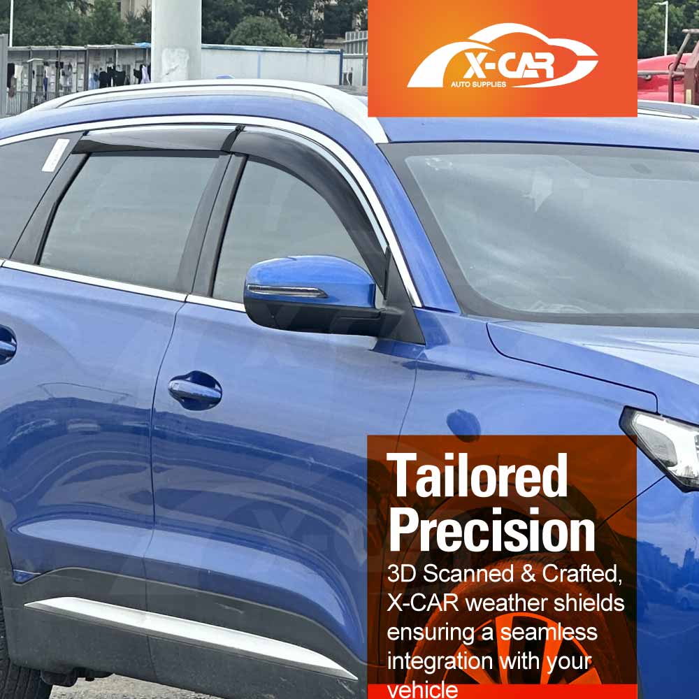 Weathershields for Chery Tiggo 7 Pro 2023-Onwards Car Weather Shields Wind Deflectors Window Sun Visor 4 Pcs