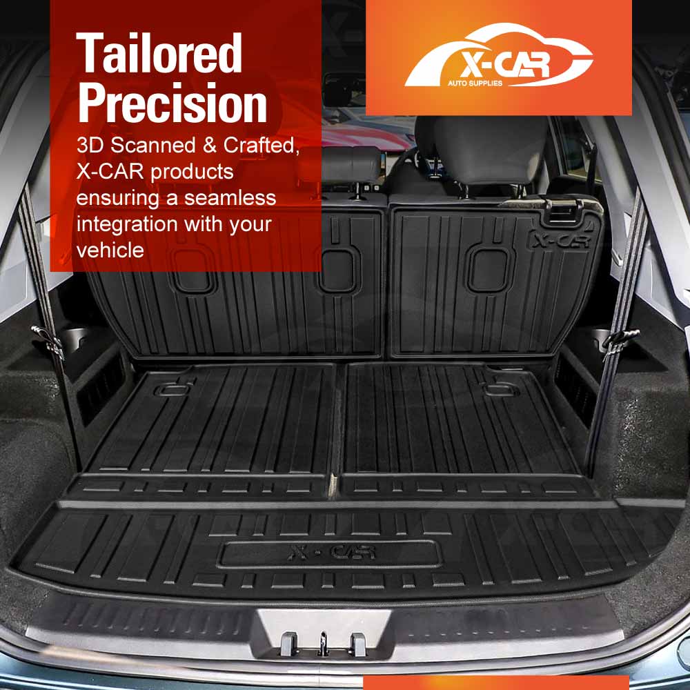 3D Floor Mats Boot Liners Set for Chery Tiggo 8 Super Hybrid 2025-Onwards All Weather Heavy Duty Cargo Kick Mats Back Seat Protector Cover