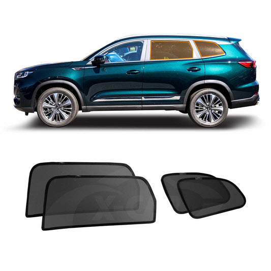 Rear Port Window Sun Shade for Chery Tiggo 8 Pro Max 2024-Onwards UV Protection Car Sunshade Blind Mesh