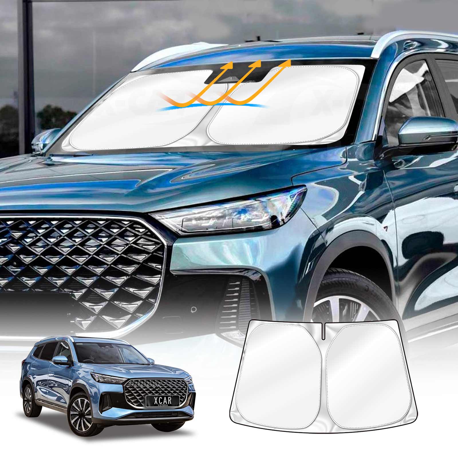 WindScreen Sun Shade for Chery Tiggo 8 Super Hybrid 2025-Onwards Block ...