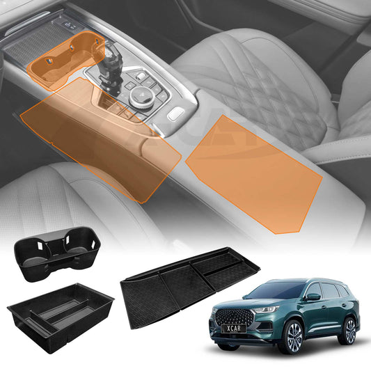 Centre Console Organizer Tray for Chery Tiggo 8 Pro Max 2024-Onwards Armrest Storage Box Cup Holder Car Accessories