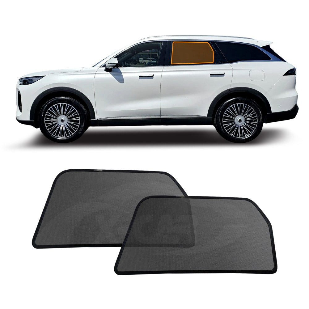 Rear Window Sun Shades for Chery Tiggo 9 Super Hybrid 2025-Onwards UV Protection Car Sunshade Blind Mesh