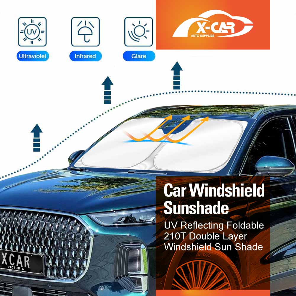 WindScreen Sun Shade for Chery Tiggo 9 Super Hybrid 2025-Onwards Blocks UV Rays Sun Visor Protector Foldable Sunshade