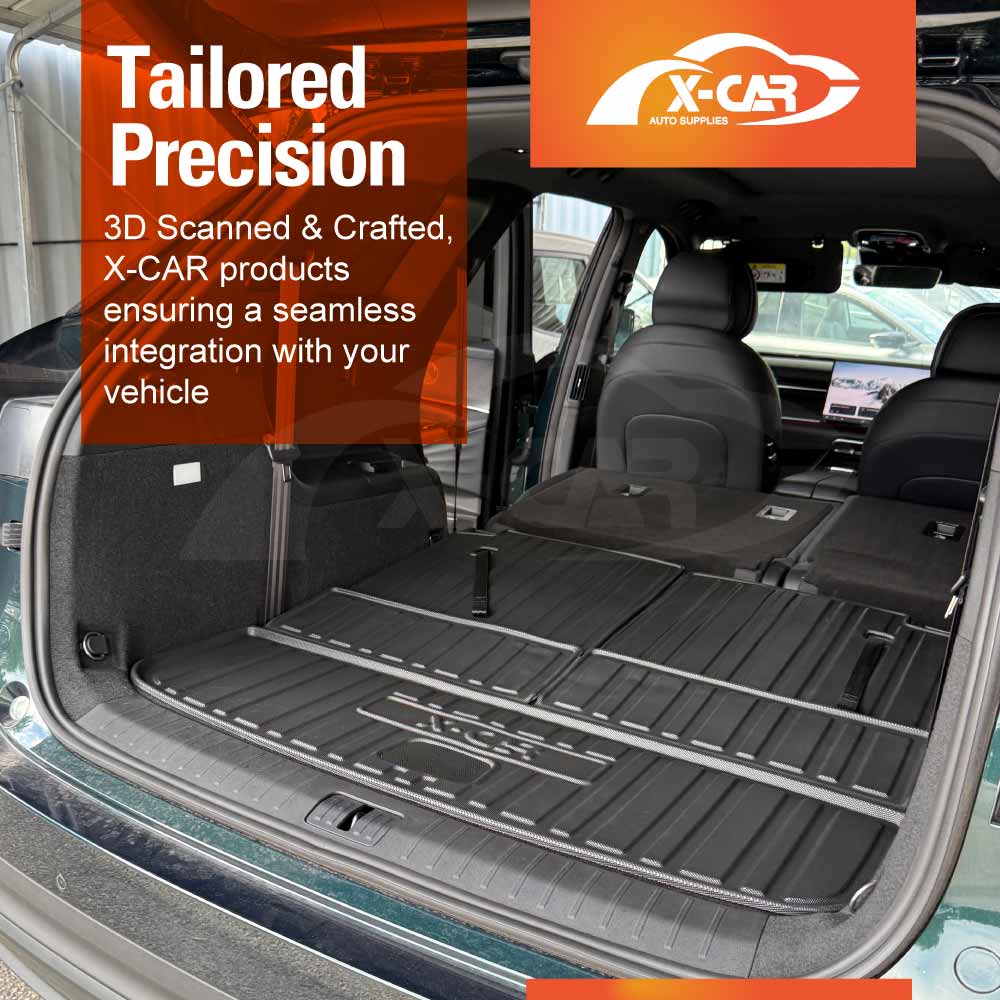 3D Floor Mats Boot Liners for Chery Tiggo 9 Super Hybrid 2025-Onwards All Weather Heavy Duty Cargo Car Trunk Luggage Tray