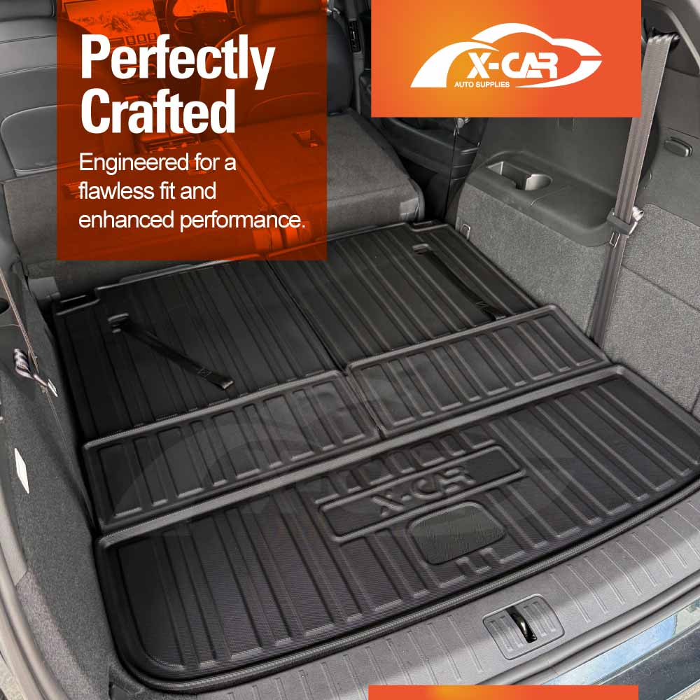3D Floor Mats Boot Liners for Chery Tiggo 9 Super Hybrid 2025-Onwards All Weather Heavy Duty Cargo Car Trunk Luggage Tray