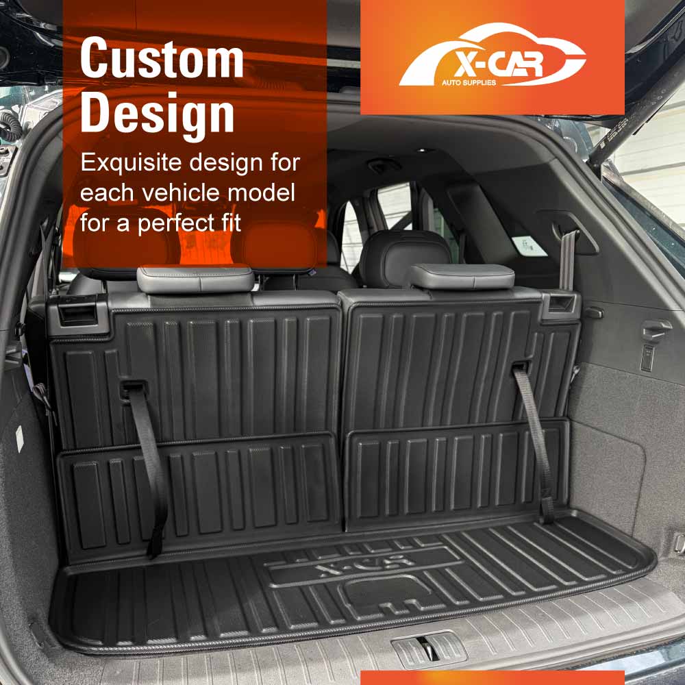 3D Floor Mats Boot Liners for Chery Tiggo 9 Super Hybrid 2025-Onwards All Weather Heavy Duty Cargo Car Trunk Luggage Tray