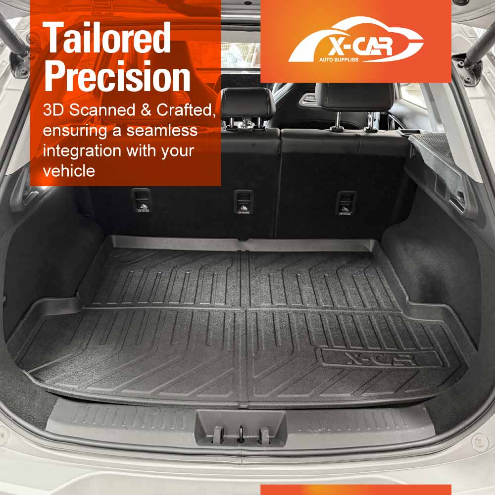 Floor Mats Boot Liner Set for Chery Tiggo 7 Super Hybrid 2025-Onwards All Weather Heavy Duty Car Trunk Cargo Kick Back Seat Cover