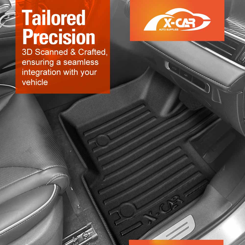 3D Floor Mats Boot Liner Set for Chery Tiggo 7 Pro 2023-Onwards All Weather Heavy Duty Cargo Car Trunk Luggage Tray