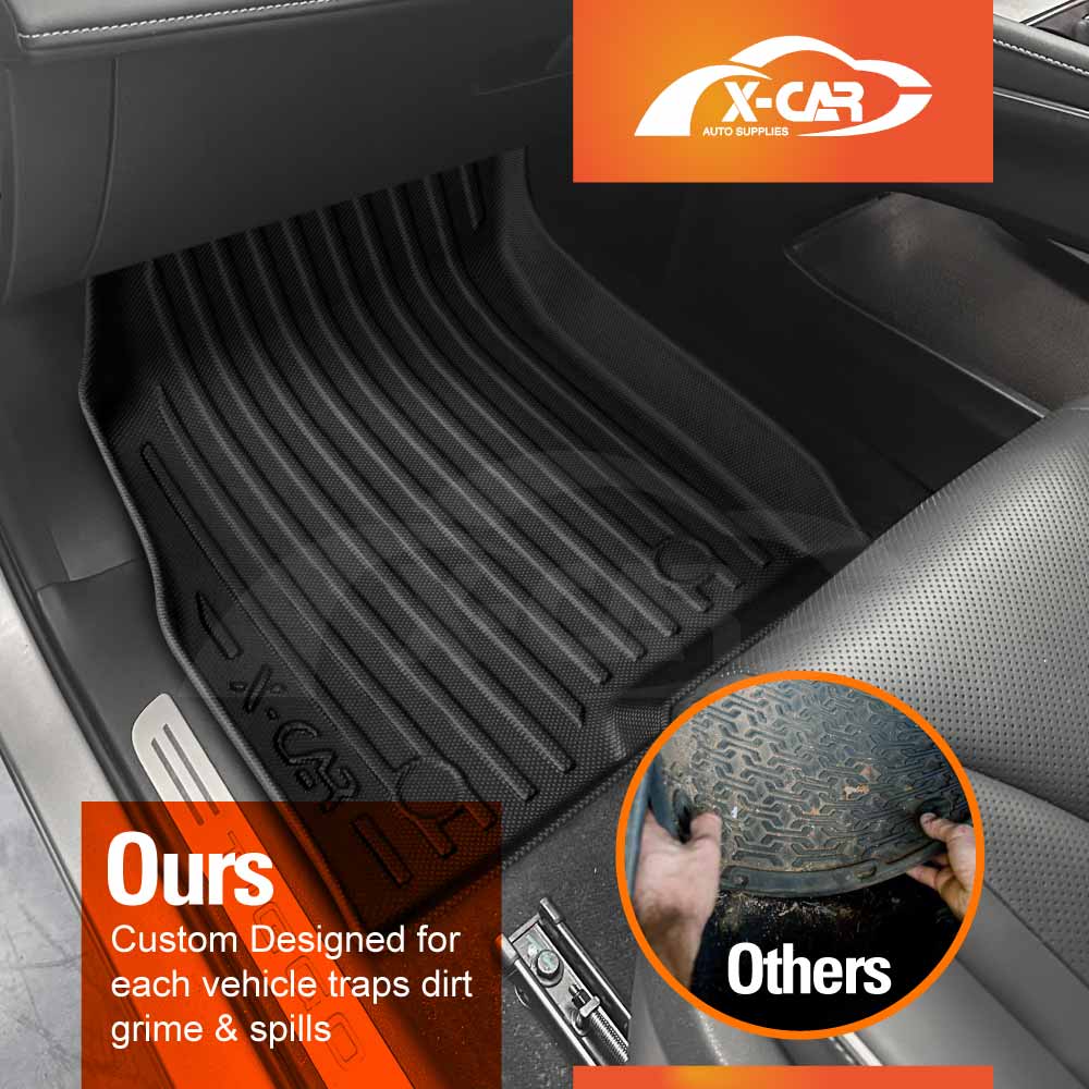 3D Floor Mats Boot Liner Set for Chery Tiggo 7 Pro 2023-Onwards All Weather Heavy Duty Cargo Car Trunk Luggage Tray