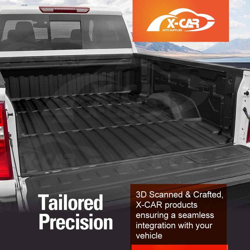 Tub Liner for Chevrolet Silverado HD LTZ 2020-Onwards Heavy Duty Cargo Trunk Mat Luggage Tray Car Accessories