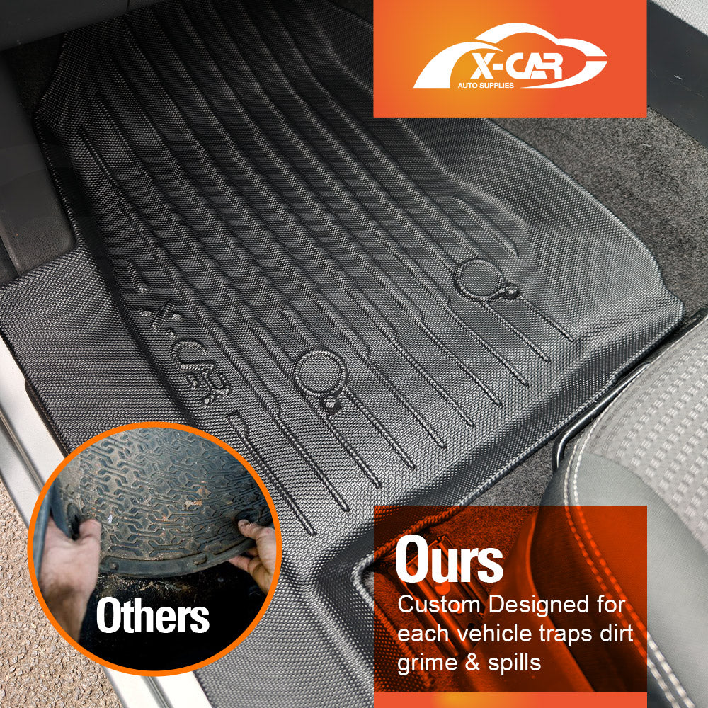 3D Floor Mats for Holden Colorado 7 2012-2016 Heavy Duty All Weather Car Mats Carpet Liner Set