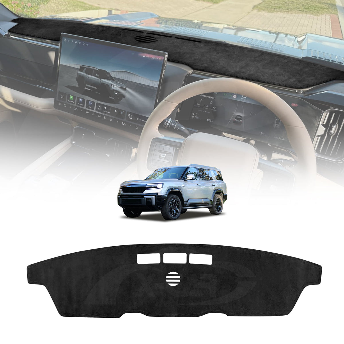 Dash Mat for DENZA B8 6-Seater 2026-Onwards Non-HUD Non-Slip Microfiber Pad Cover Interior Accessories