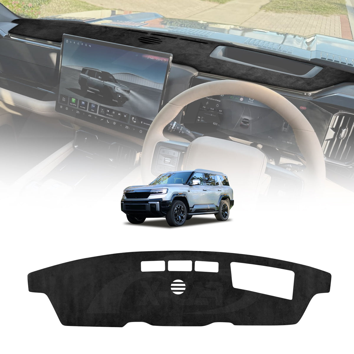Dash Mat for DENZA B8 6-Seater 2026-Onwards with HUD Non-Slip Microfiber Pad Cover Interior Accessories