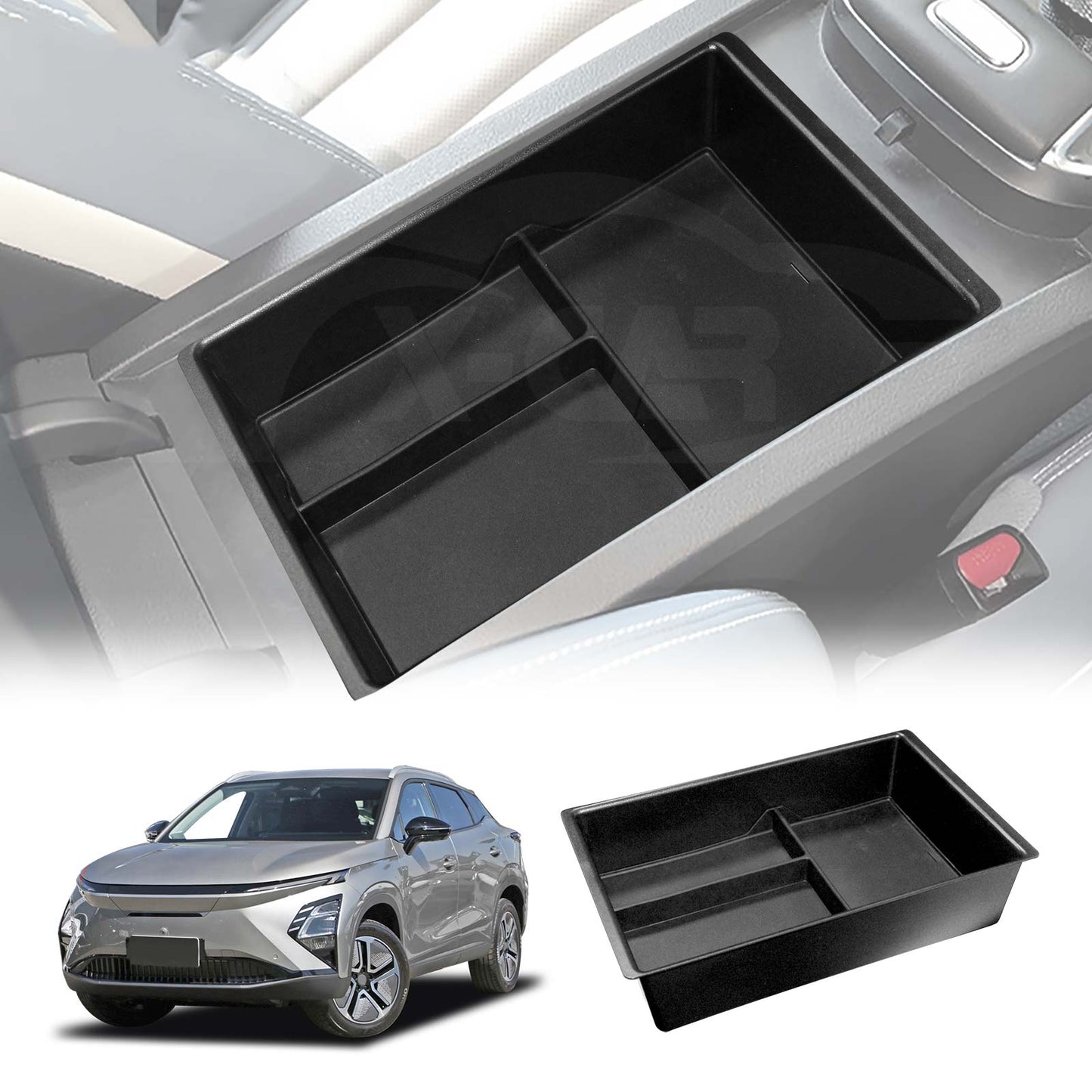 Centre Console Armrest Organizer Tray for Chery OMODA E5 All-Electric 2024-Onwards Storage Box Accessories