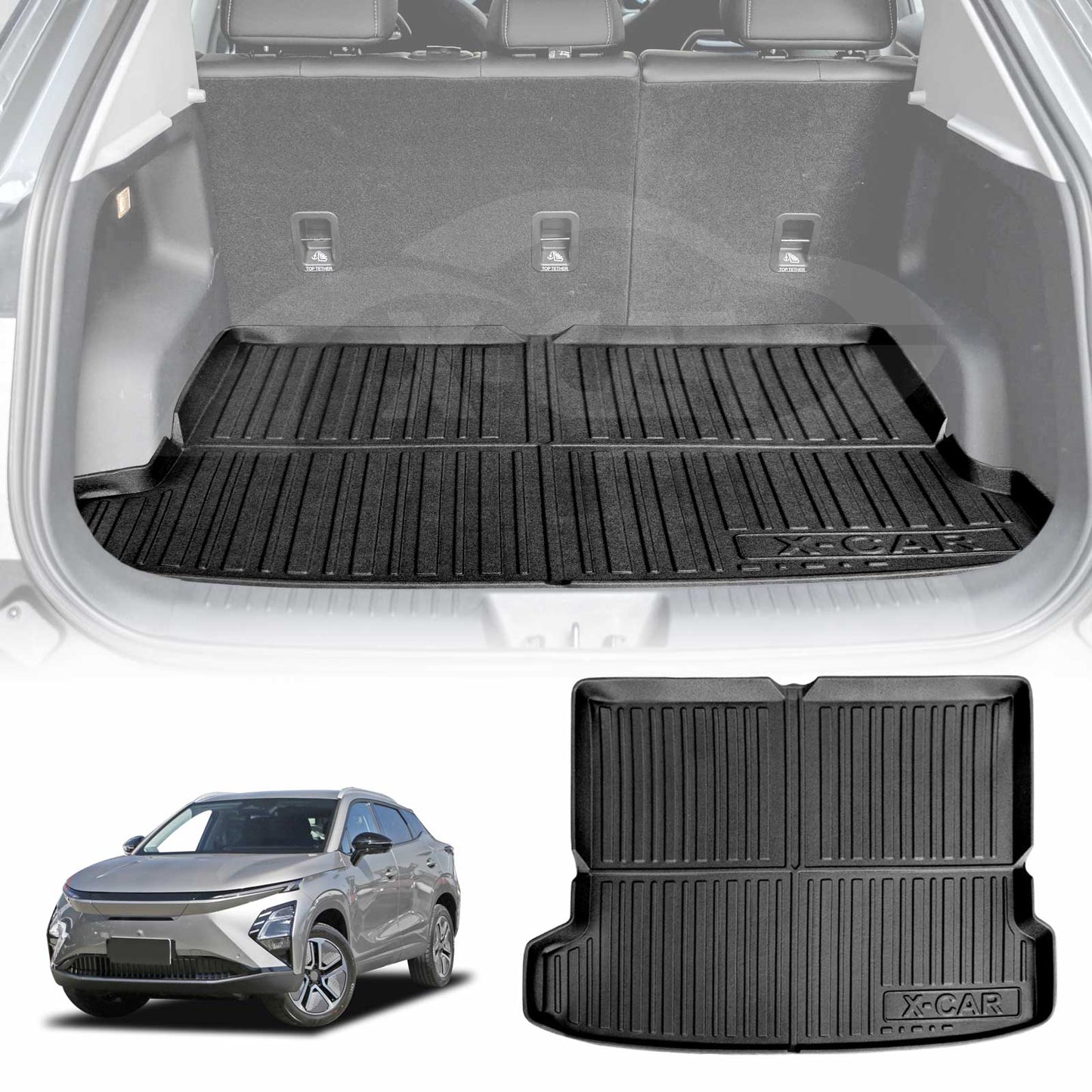 3D All Weather Boot Liner for Chery OMODA E5 All-Electric 2024-2025  Heavy Duty Cargo Trunk Mat Luggage Tray