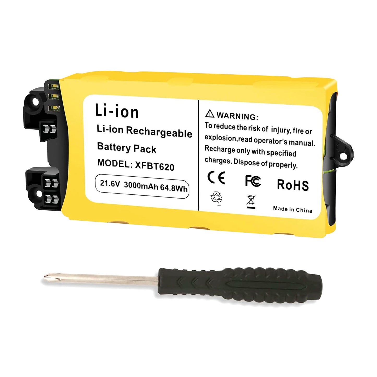 Replacement Battery for Shark Cordless Stick Vacuum IX140 IX141 IX141H IX142 IZ140 IZ140C IZ141 IZ141C IZ142 UZ145 WZ140 XFBT620