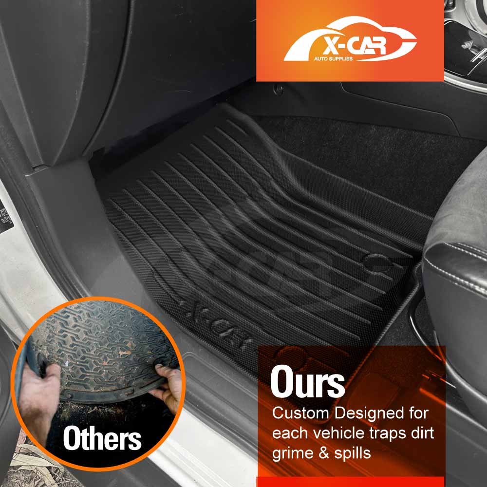 3D Floor Mats Boot Liner Set for GAC EMZOOM 2025-Onwards Upper Boot Level All Weather Heavy Duty Cargo Kick Back Seat Protector