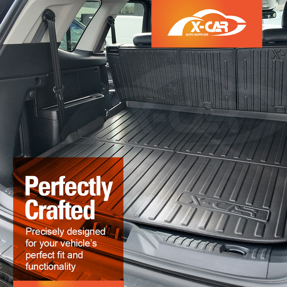 3D Floor Mats Boot Liner for Ford Everest 2015-2022 All Weather Heavy Duty Cargo Car Trunk Luggage Tray