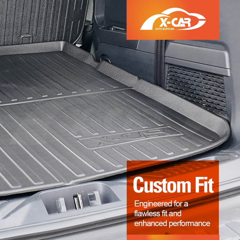 3D Floor Mats Boot Liner for Ford Everest 2015-2022 All Weather Heavy Duty Cargo Car Trunk Luggage Tray