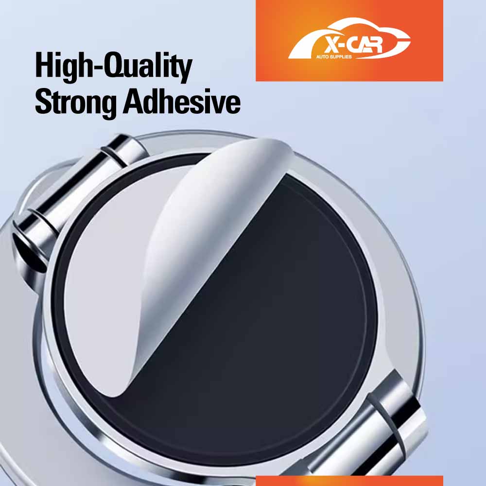 Foldable Magnetic Phone Holder for iPhone and Android for MagSafe Adjustable Dashboard Mount with Alloy Construction