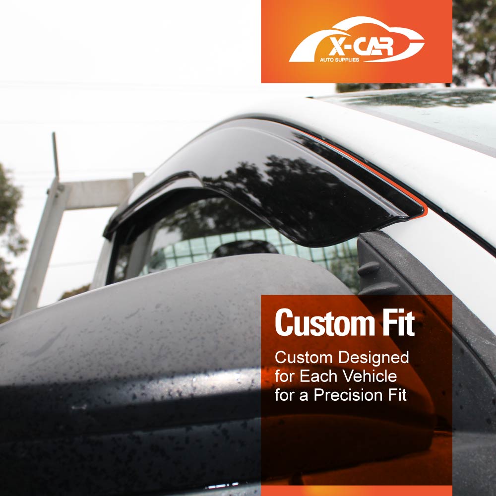 Weathershields for Toyota Hilux Single Cab 2025-Onwards Car Weather Shields Wind Deflectors Window Sun Visor 2-Piece Set