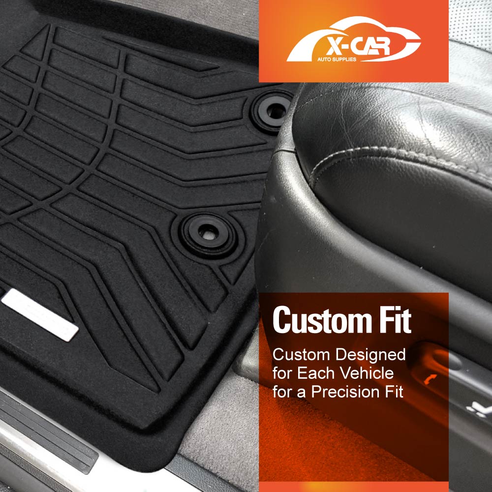 3D Floor Mats Boot Liner Set for Toyota LandCruiser 200 LC200 Series 2007-2021 All Weather Heavy Duty Cargo Car Trunk Luggage Tray