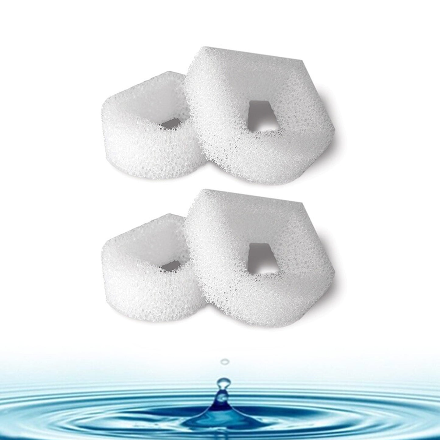Replacement Foam Filters for PetSafe Drinkwell Ceramic,Stainless Steel 360,Lotus,Avalon,Pagoda, Sedona,PAC19-14089 Pet Water Fountain