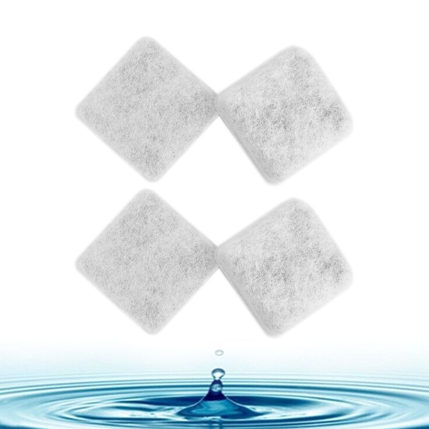 4x Replacement Charcoal Filters for Petmate Replendish & Mason Pet Water Drinking Fountains